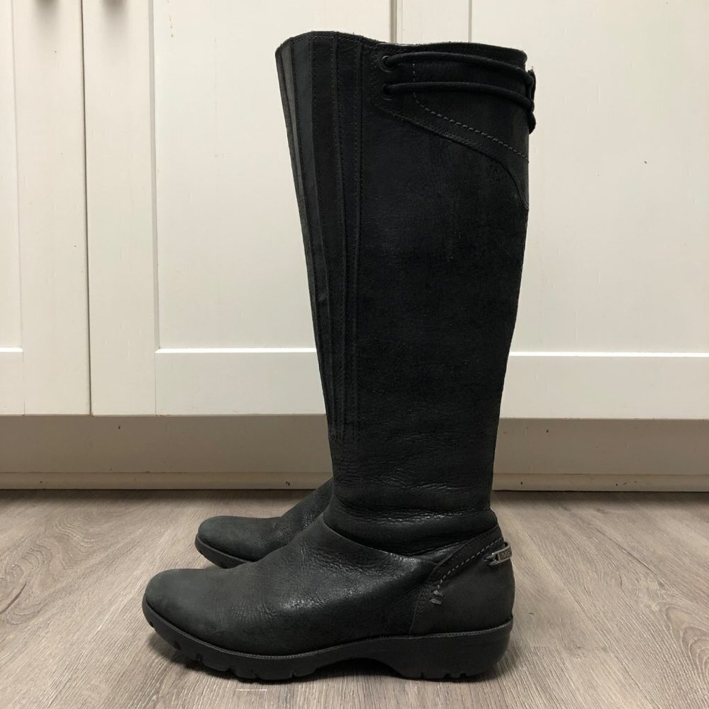Merrell Women's Size 6.5 Black Leather 'Vera Peak' Boots Equestrian Riding Boots
